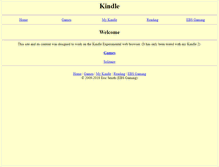 Tablet Screenshot of kindle.ebsgaming.com